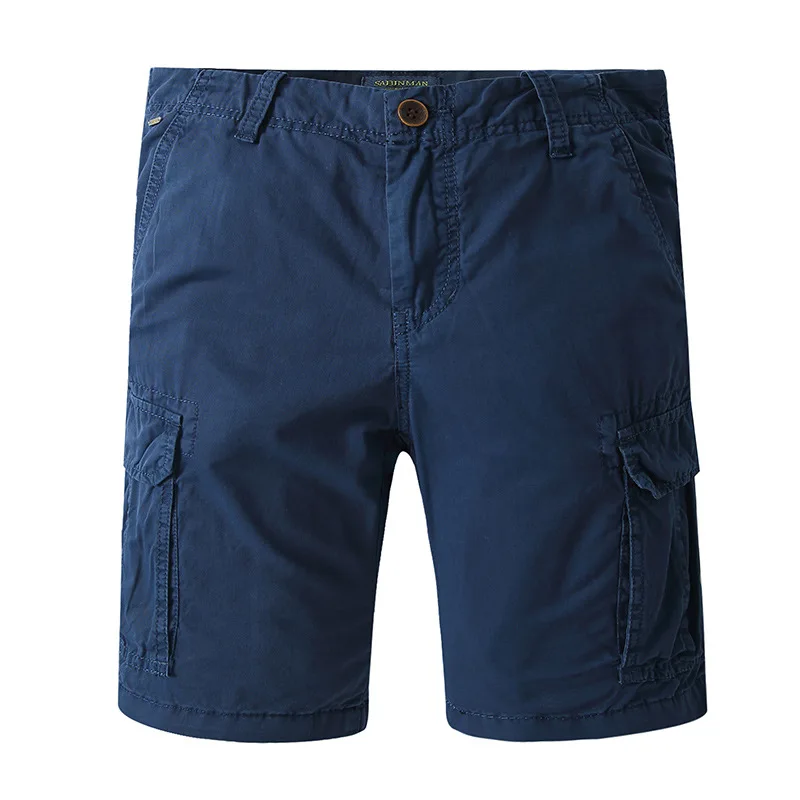 

2018 Summer Men Cargo Shorts Multi-Pocket Washed Casual Shorts Male Loose Cotton Work Short Knee-Length Bermuda Plus Size XAA003