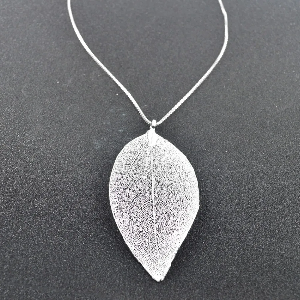 Женское ожерелье с подвеской в виде листьев дерева 45 см|leaf necklace|fashion necklacenecklace fashion