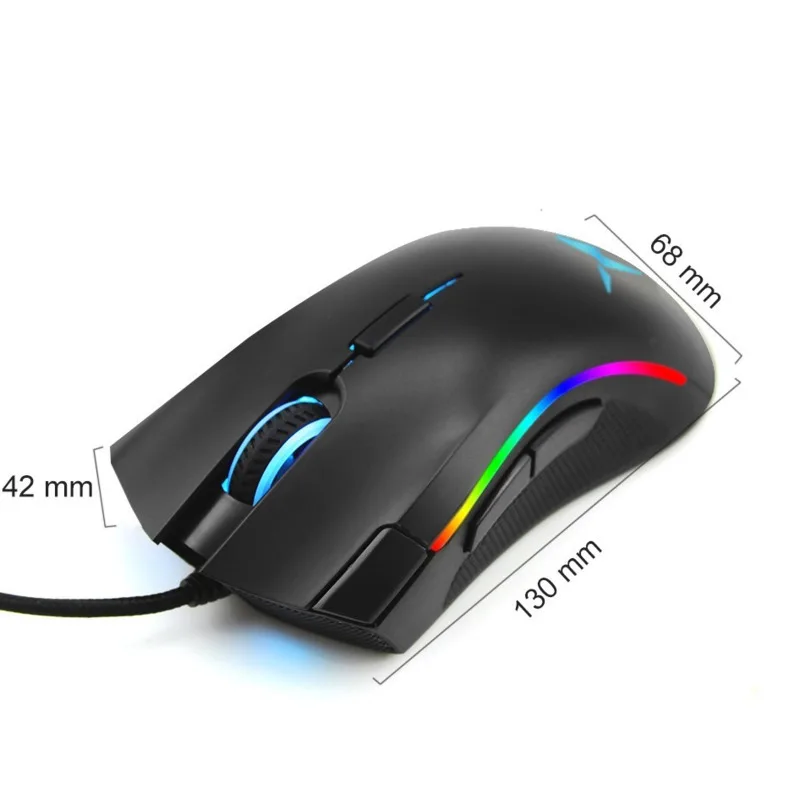 Вертикальная мышь Delux M625 Проводная RGB игровая Мышь USB оптическая 12000 Точек на дюйм