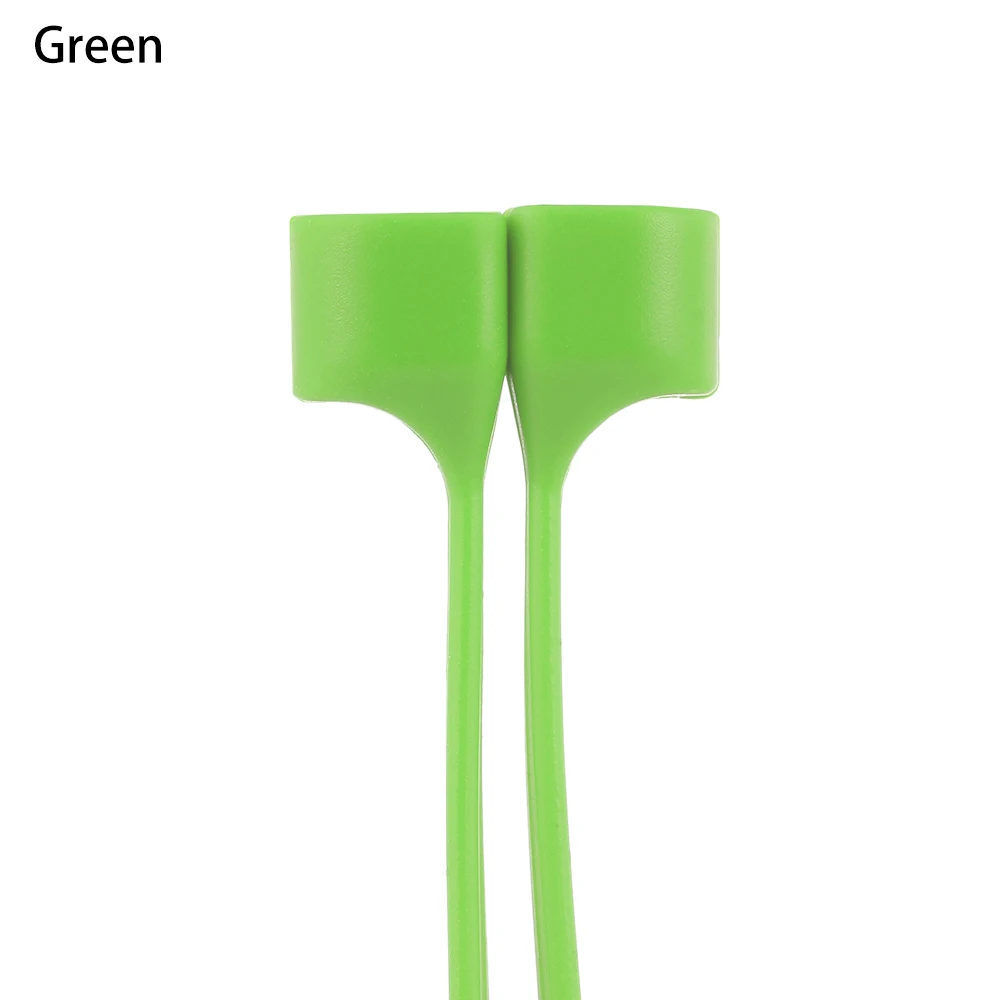 green Модные наушники анти-потеря ремень Магнитная Петля Веревка кабель Airpods магнит ремень аксессуары для Apple AirPods - Цвет: green