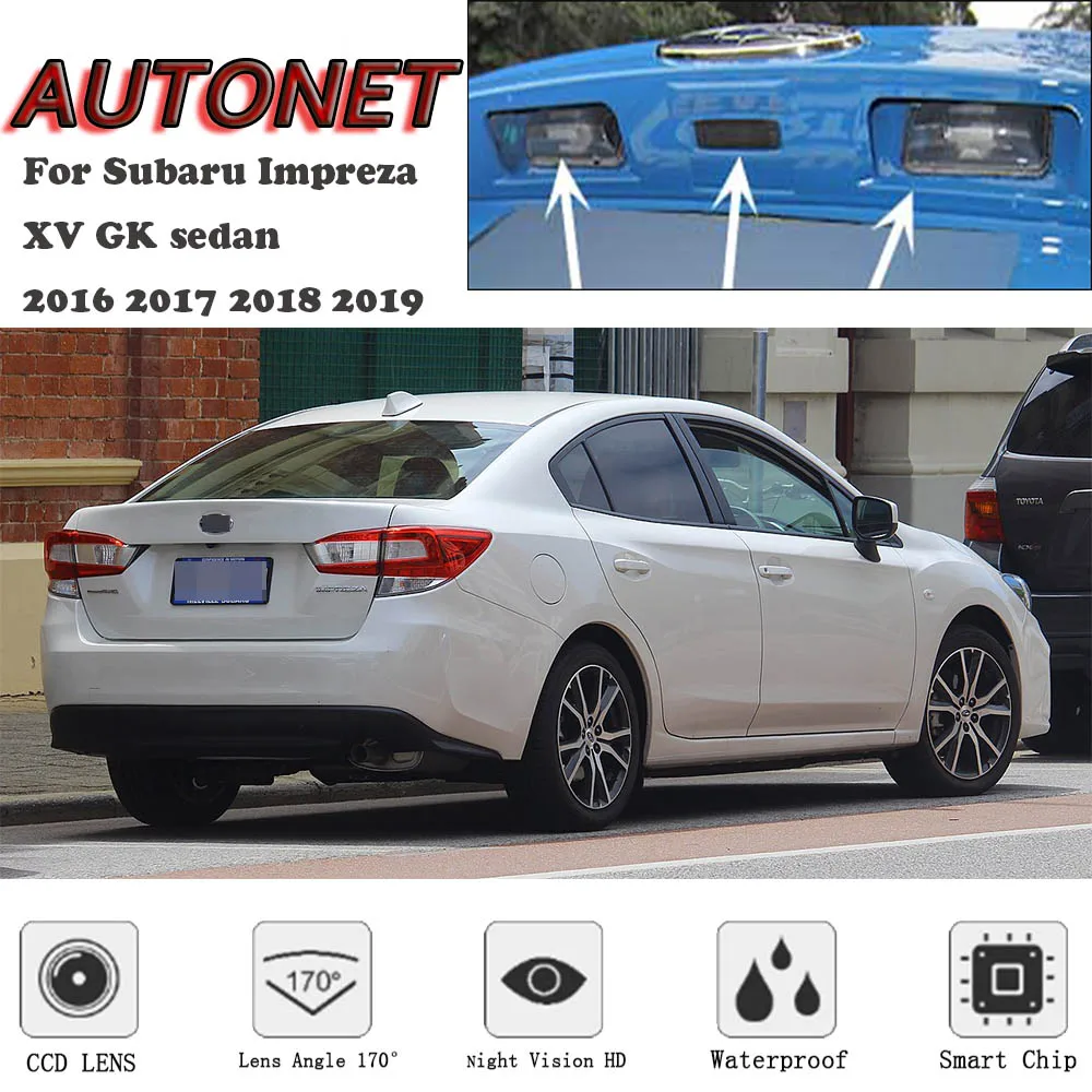 Камера заднего вида AUTONET для Subaru Impreza XV GK sedan 2016 2017 2018 2019 камера ночного видения