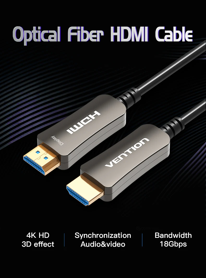 Кабель Vention HDMI 2,0 hdmi-hdmi кабель 4K HDMI кабель 5 м для HD tv lcd ноутбука PS3 проектор компьютерный кабель 5 м 2 м Оптическое волокно