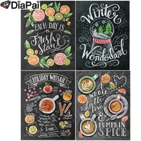 diapai diamond painting 5d diy 100 full squareround drill text pattern scenery 3d embroidery cross stitch home decor