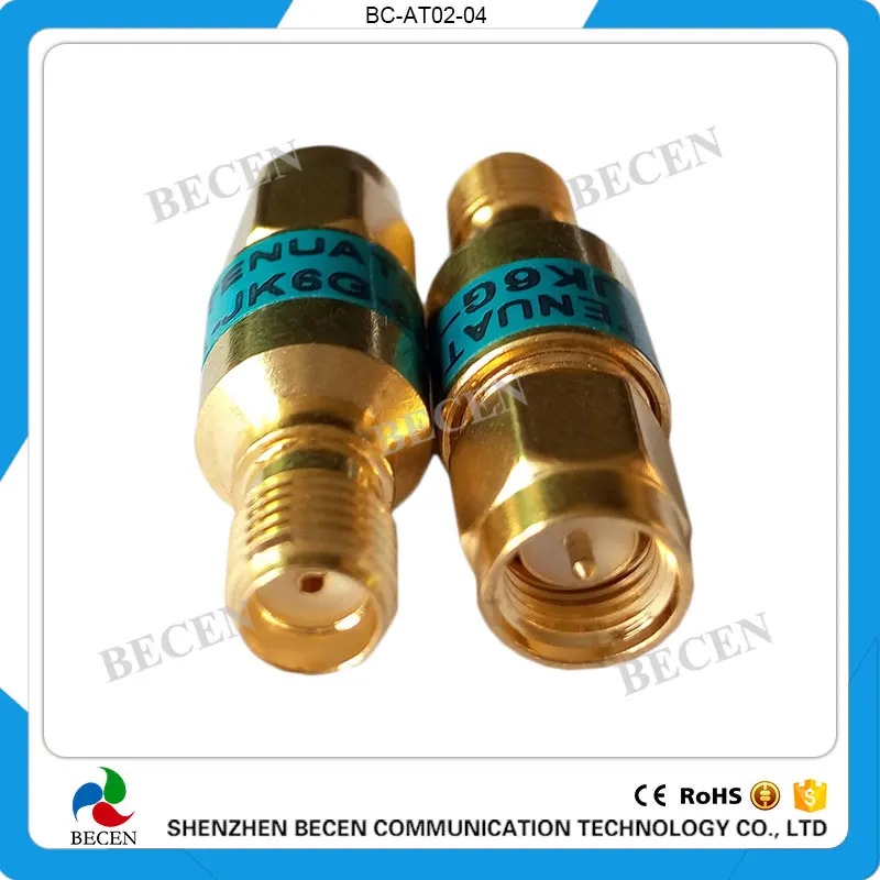 BECEN 2W SMA-JK Coaxial RF Attenuator DC to 6.0GHz 1db 2db 3db 5db 6db 10db 15db 20db 30dB | Обустройство дома