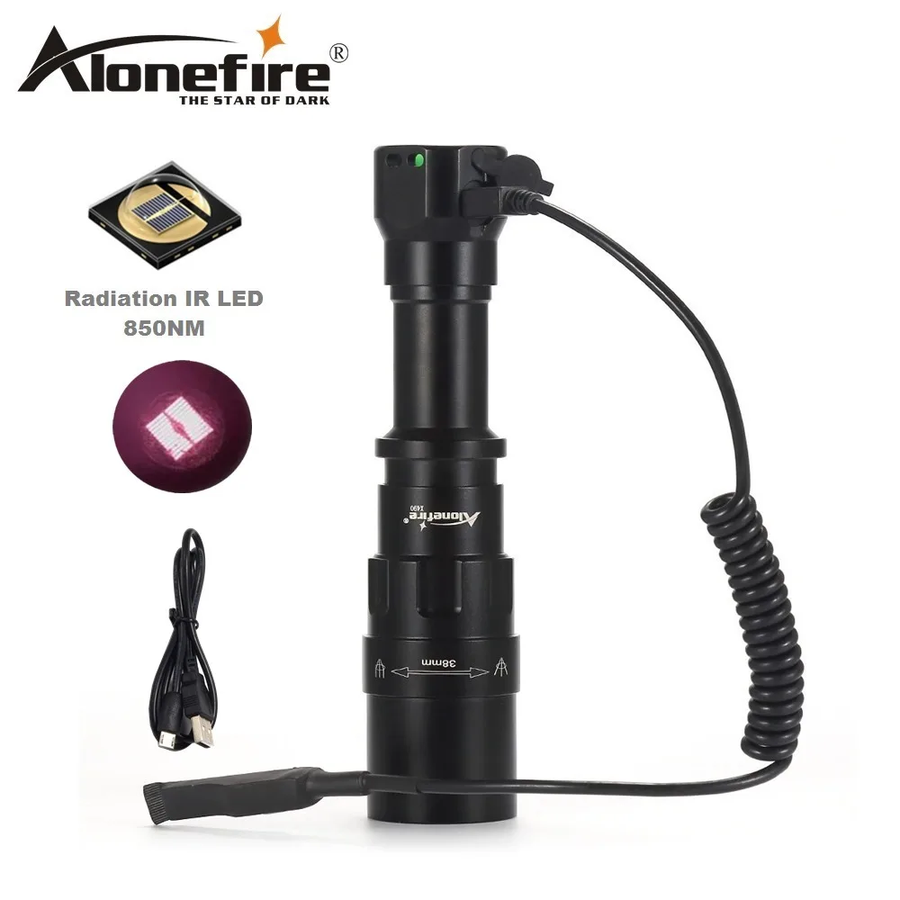 Светодиодный фонарь AloneFire X490 5 Вт 850нм инфракрасный светильник с ночным видением