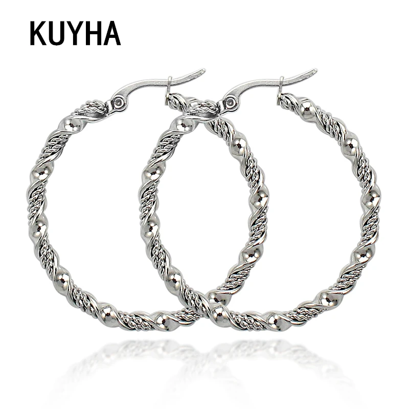 Серьги кольца серебряные женские простые уникальные массивные круглые