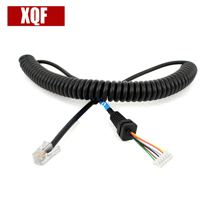 XQF микрофонный кабель 6 контактов подходит для фотомикрофона Yaesu ft1918 FT1807 FT-1802 FT8900