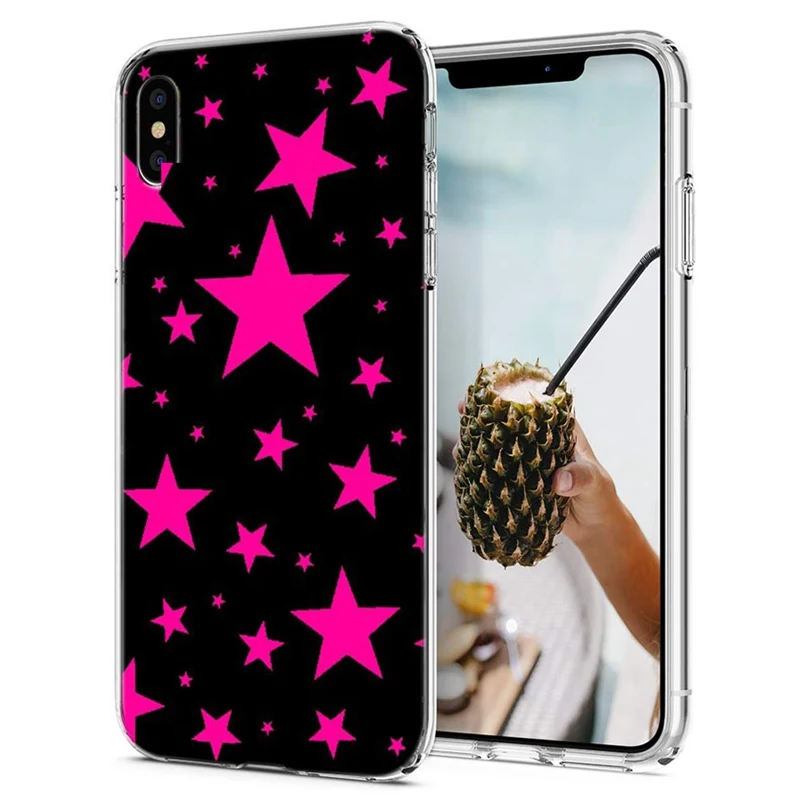 Чехол для iPhone 7 8 Plus 6 S/6 мягкий ТПУ чехол дизайн звезда радуга X XS XR Max задняя крышка