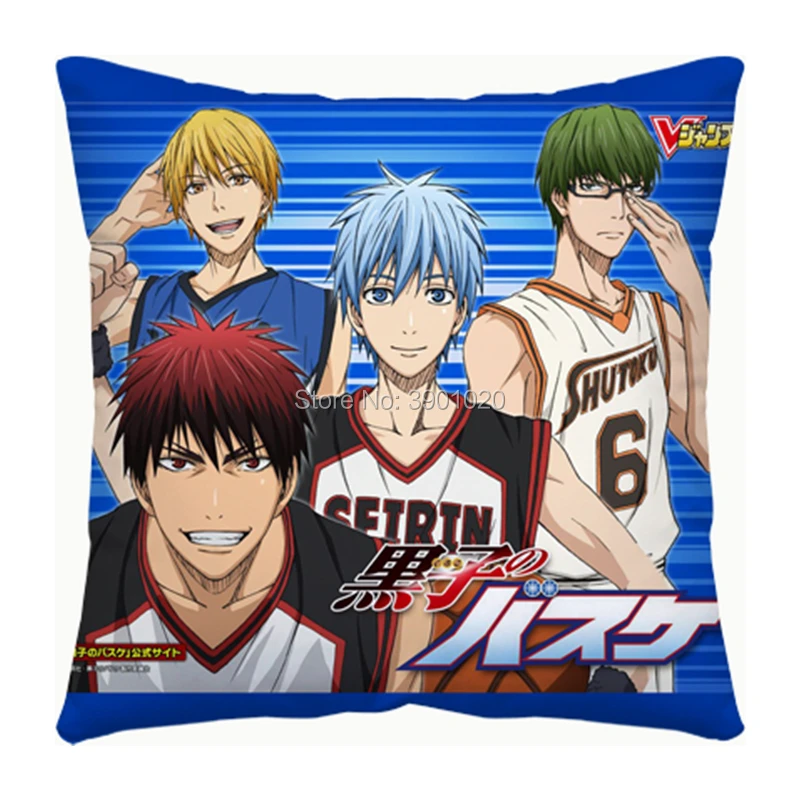 Мультфильм аниме Куроко Баскетбол Kuroko Tetsuya Kagami Taiga квадратная подушка|Подушки на