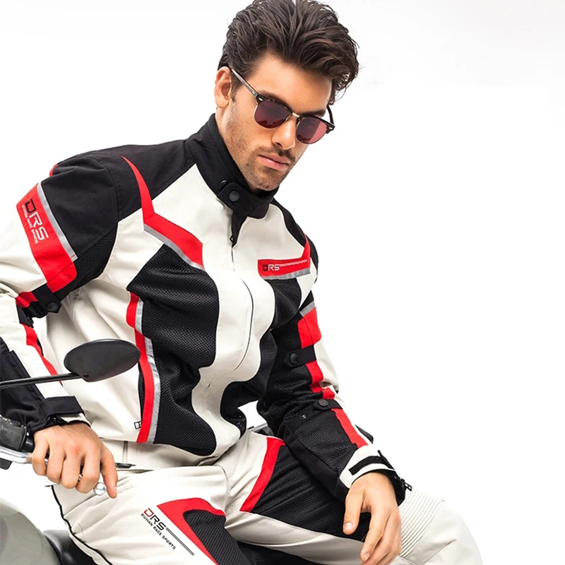 DUHAN мотоциклетная куртка для мужчин летняя дышащая гонок Chaqueta верховой езды