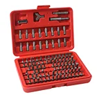 100 шт.лот хром-ванадиевая сталь CR-V сталь безопасности отвертка Tamperproof Torx шестигранные Набор бит WЧехол