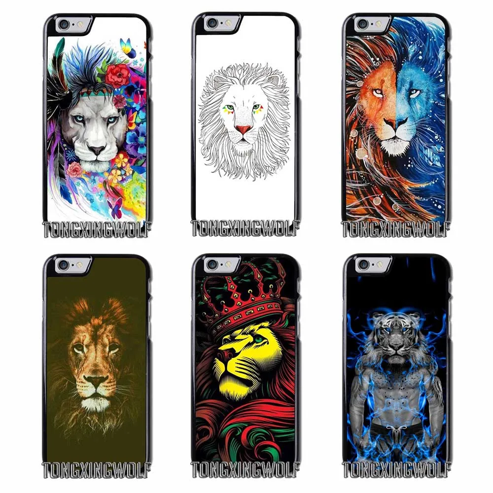 Hipster Lion Книги по искусству чехол для iPhone 4S 5S SE 6 S 7 8 9 плюс XR XS Max samsung примечание S4 S5 S6