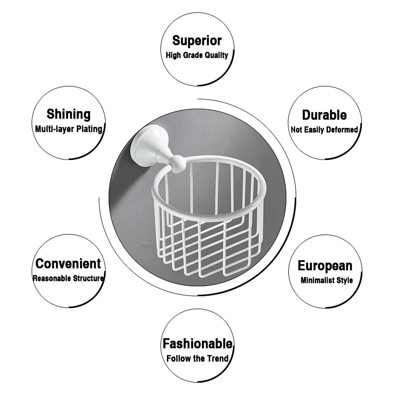 Бронзовый держатель для туалетной бумаги античный черный мыла шампуня полка