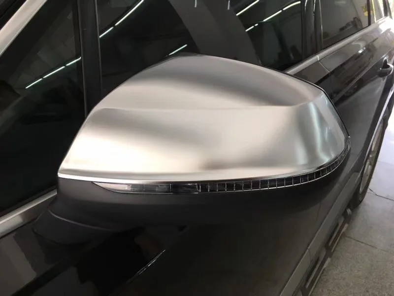 Для Audi Q7 Q5L SQ5 2017 2018 2019 зеркальные крышки с боковым крылом из жемчуга никеля