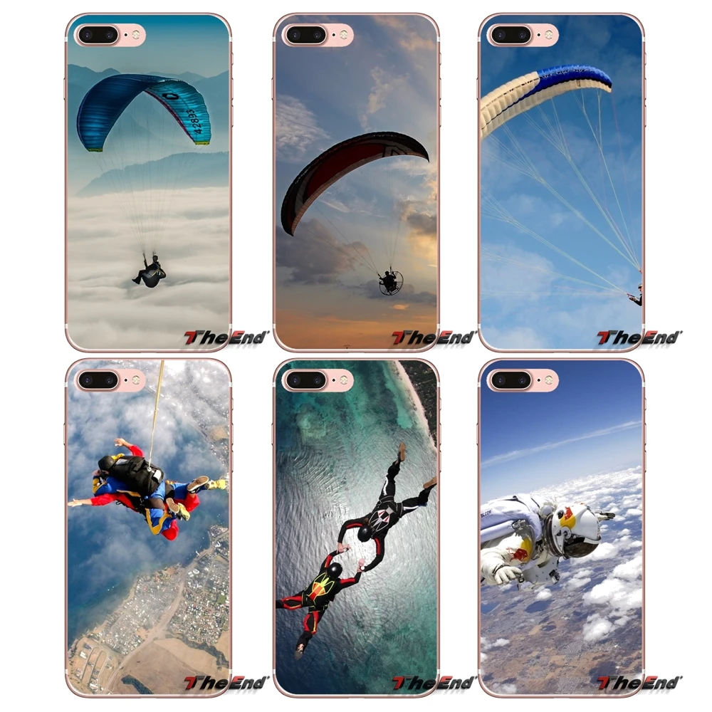 Для Sony Xperia Z Z1 Z2 Z3 Z5 compact M2 M4 M5 E3 T3 XA Aqua LG G4 G5 G3 G2 Mini Capa Sport Sky parachute аксессуары