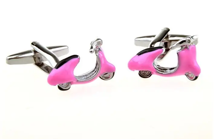 10 пар/лот мотоцикл запонки розовый/красный/синий эмаль для рубашек Запонки