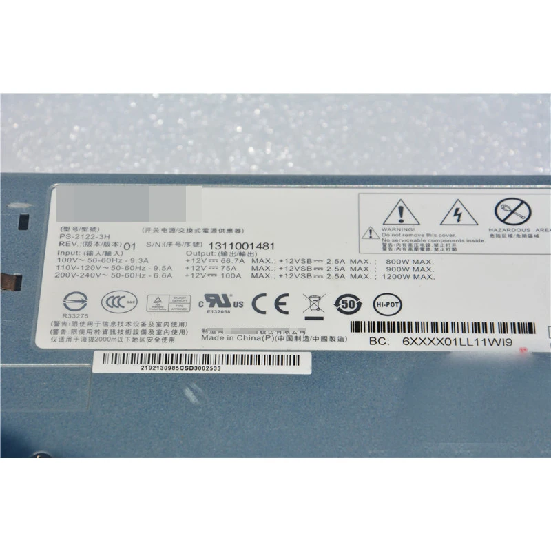 Серверный блок питания для Huawei X6000 LITEON PS-2122-3H 1200W 12V 100A | Компьютеры и офис