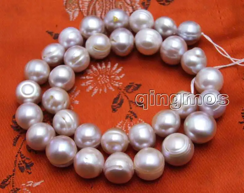 

Big 10-13mm Purple Round Natural freshwater PEARL Loose beads strands 14"-los706 Wholesale/retail Free ship