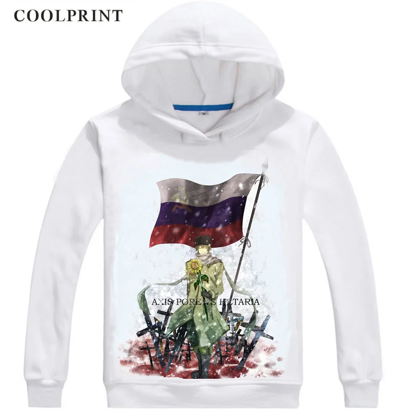 Толстовка мужская с капюшоном свитшот принтом надписью Axis Powers Hetalia Иван