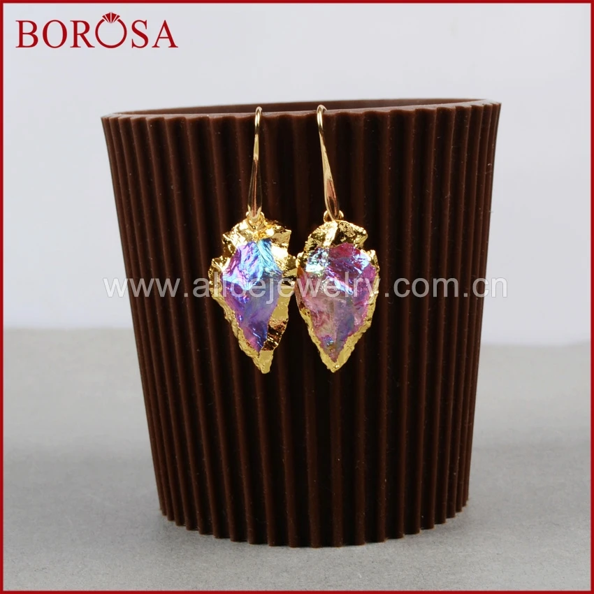 BOROSA 5 шт. бесплатная доставка Φ кварцевые наконечники очаровательные серьги