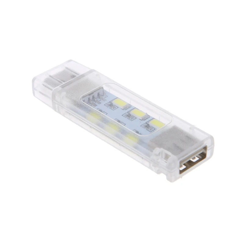 Мини USB СВЕТОДИОДНЫЙ ночной Светильник для кемпинга двухсторонний 12 светодиодов