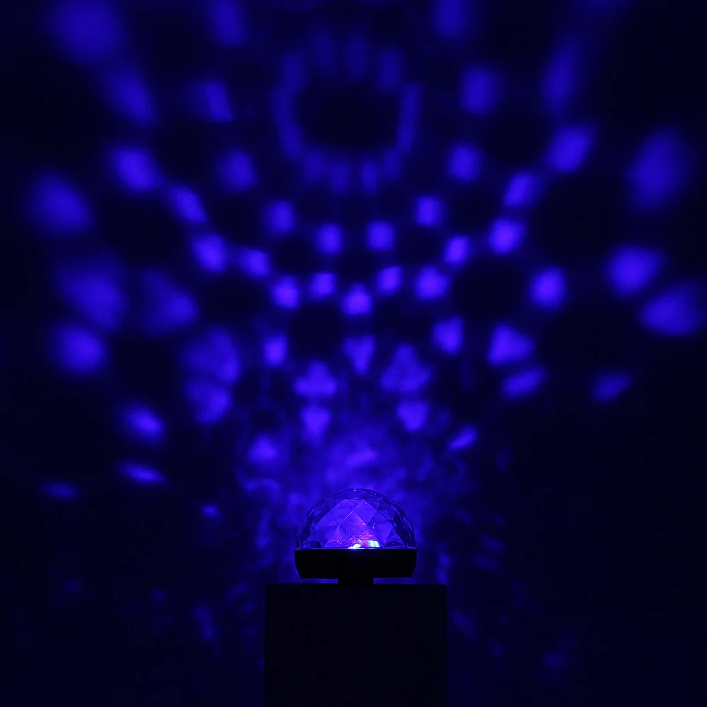 Мини 4 светодиодный диско шар USB сценический светильник RGB сценическое украшение