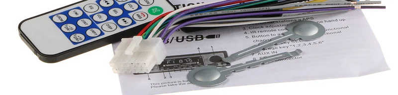 12 В автомобильный Радио плеер Bluetooth Стерео FM MP3 USB SD AUX аудио Авто Электроника Авторадио 1 DIN oto teypleri радио para carro