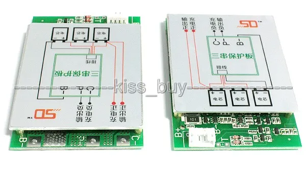 Защитная плата для литиевых батарей 3S 12 в BMS 150A 18650 с балансировочной зарядкой |