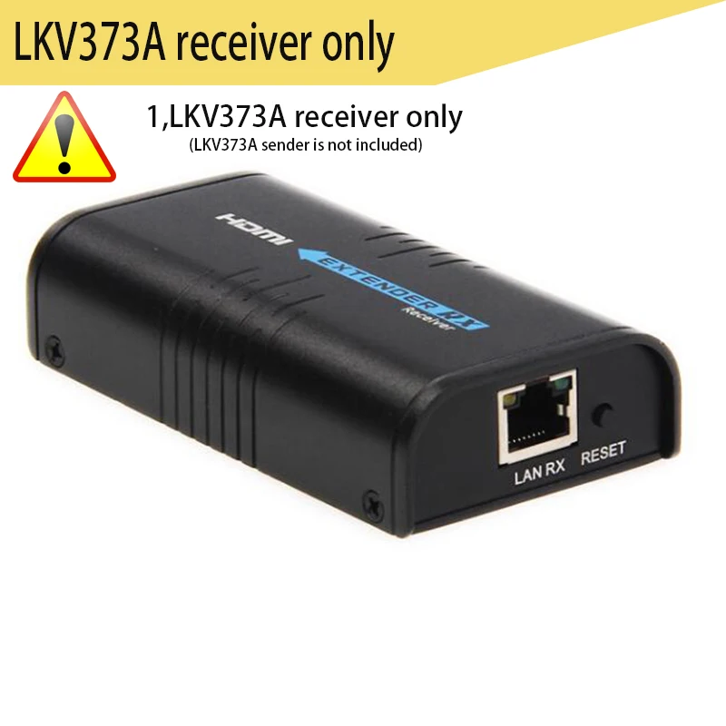 LV373A receiver only LKV373A передатчик или приемник до 120 м HDMI удлинитель по cat5e/6 кабель TCP/IP совместимый с одним TX к N RX поддерживается - Цвет: LV373A receiver only