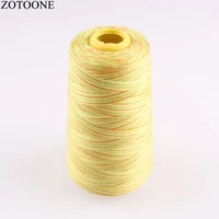 hot sale machine industrial sewing thread spool rainbow polyester sewing thread multicolor sewing suppiles 3000yspool 40s2