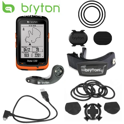 3 Bryton Rider 530 gps велосипедный компьютер для велоспорта и расширительное крепление ANT+ speed Cadence двойной датчик пульсометр - Цвет: 3