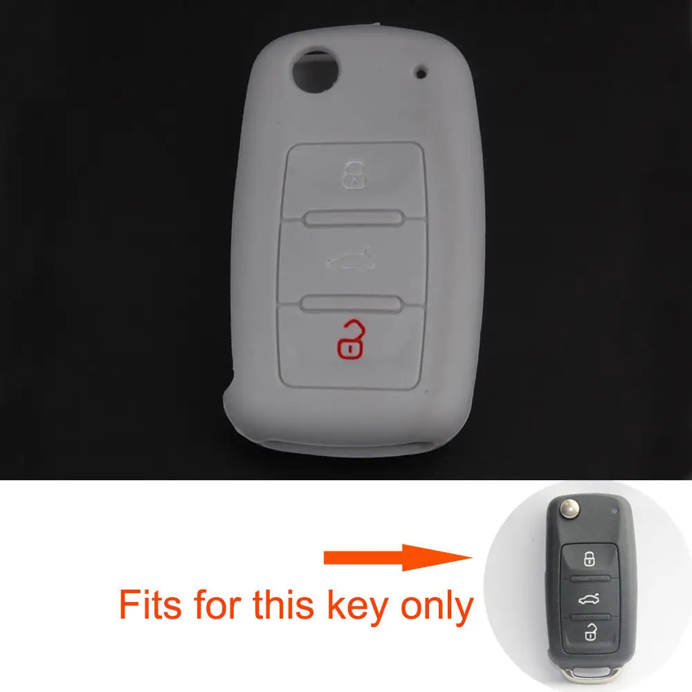 3 кнопки дистанционного автомобиля складной дистанционный ключ силиконовый