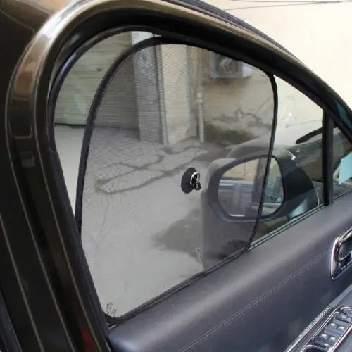 Черный авто солнцезащитный козырек анти-УФ автомобильный сетчатый солнцезащитный козырек боковое заднее окно присоска занавес крышка Щит солнцезащитный козырек для детского стиля