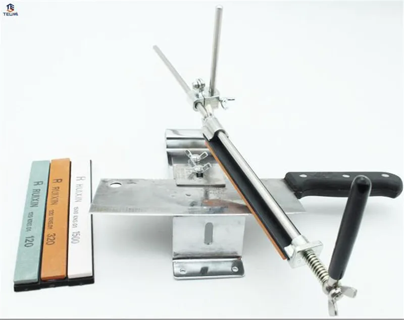 

Knife Sharpener Professional Sharpening System 1 Set Sharpening Stones Ruixin Fix-angle 4 Whetston Ketchen Accessories
