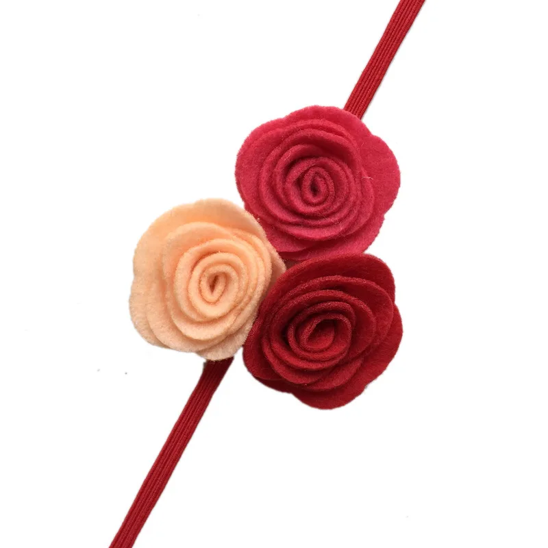 Top Girls Felt Rosette Flower Headband Kids Children Headbands 36pcs/lot | Аксессуары для одежды