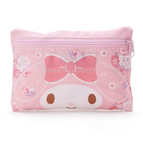 Милый розовый My Melody черный котенок кошка Складная складная дорожная сумка на колесах сумка-мессенджер вещевой мешок для женщин девочек ручной Багаж