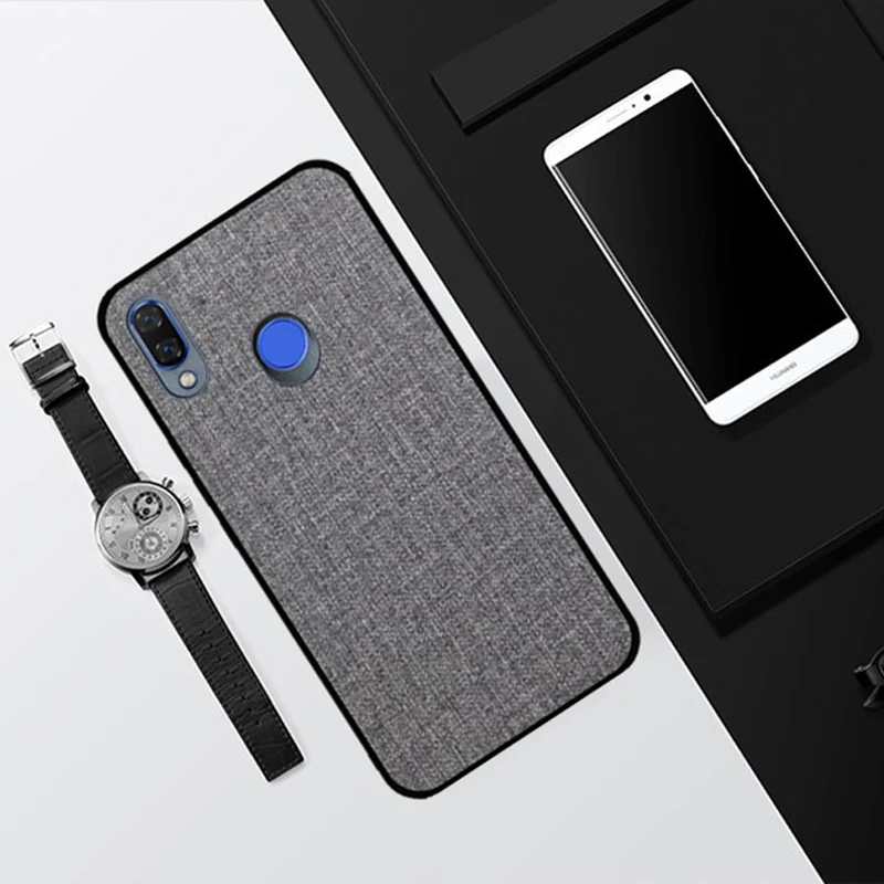 6.3&quot For Huawei Nova 3 Silicone Case Cover Bumper Fabric Nova3 TPU Soft Silicon Inside Cotton Cloth Outside shell | Мобильные