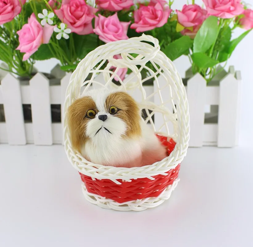 Имитирующая Реалистичная кошечка подарок на день рождения подвесная корзина с