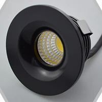 free shipping dimmable 3w cob led ceiling lamp recessed high super warm whitewhitecold white led down light ac85v 260v