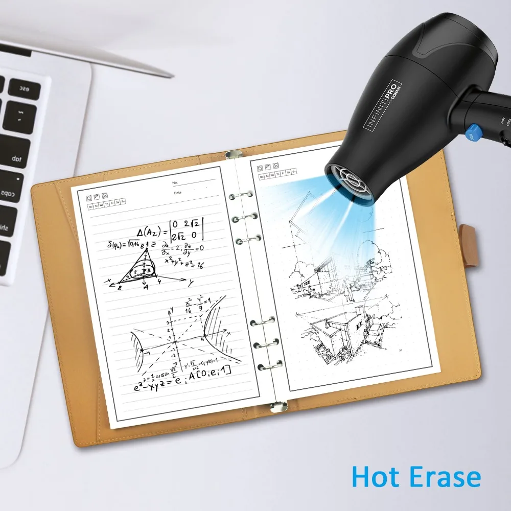Умный стираемый блокнот NEWYES A5 черный кожаный многоразовый сменный бумажный