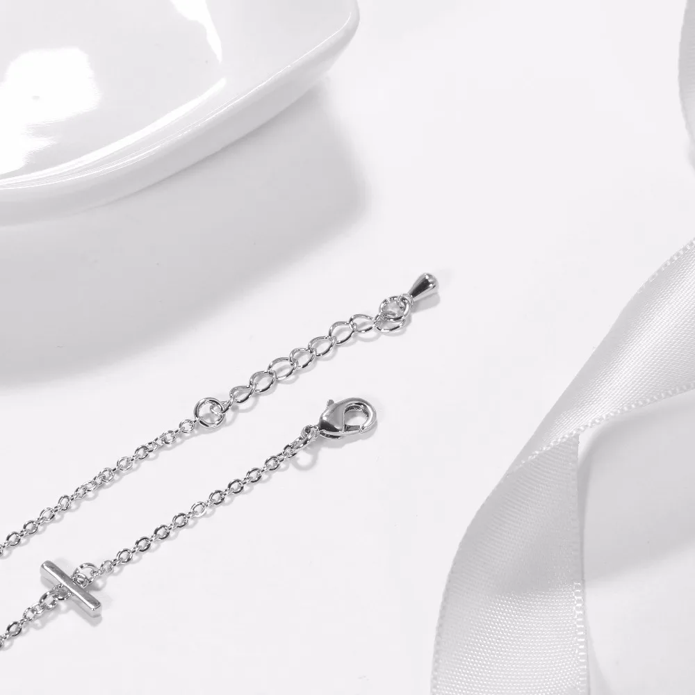 DEELAN charm bracelets for women LOVE rose gold adjustable crystal jewelry Girl zircon romantic girlfriend bracelet jewellery | Украшения и