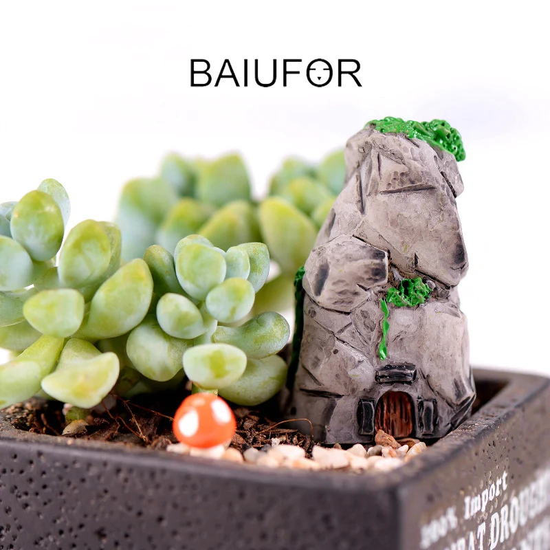 BAIUFOR Miniatures Имитационные камни для сада камней замок Сказочный Сад миниатюрная
