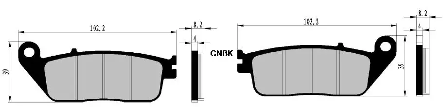 Набор тормозных колодок для KAWASAKI Street Bike J300 J 300 AEFA AFFA Special Edition Non ABS 2014 - 2015 купить по