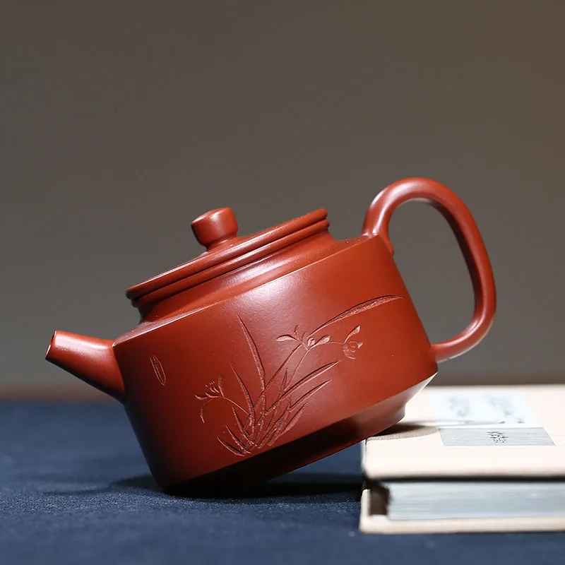 220cc Authentic Yixing Teapot Orchid Fun De Zhong Pot Chinese Purple Clay Tea Set Maker Teaware Vintage Home Decor | Дом и сад