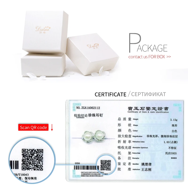 Daimi большой бренд 8 9 мм естественный пресноводный жемчуг шпильки серьги цветок