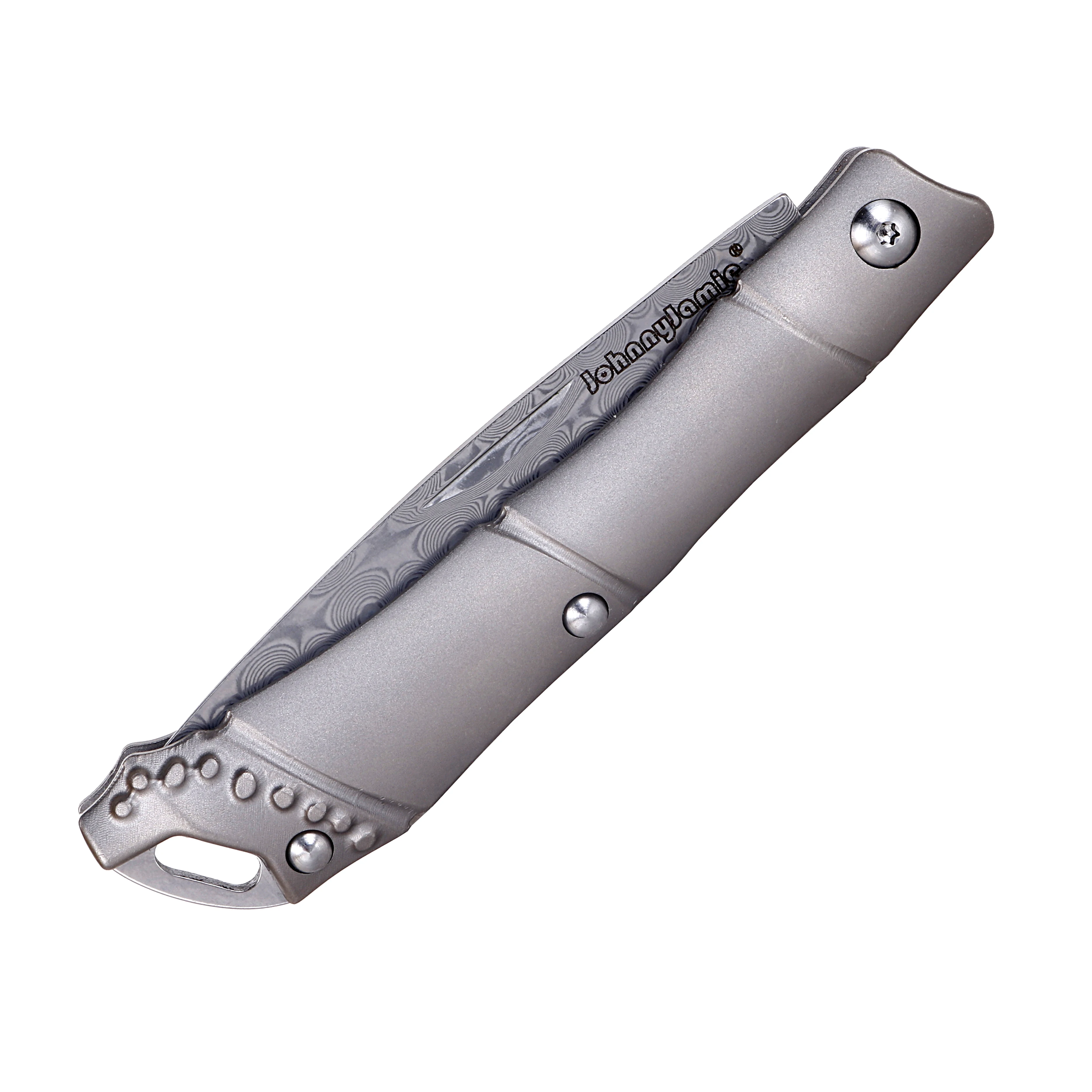 Jonnyjamie Mini UK PEN 1 нож C94TI 2,3" 31 г TC4 титановая ручка в БАМБУКОВОМ стиле дамасский складной карманный нож тактический EDC gear