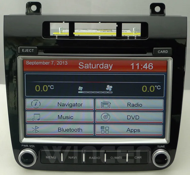 RoadRover бренд 8 &quotавтомобильный DVD GPS плеер для VW Touareg 2012 Поддержка оригинального