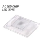 Светодиодные линзы сделай сам для светодиодных ламп переменного тока COB DOB включают в себя: объектив из поликарбоната + отражатель + Силиконовое кольцо, защитные лампы для светодиодных светильниковпрожекторов