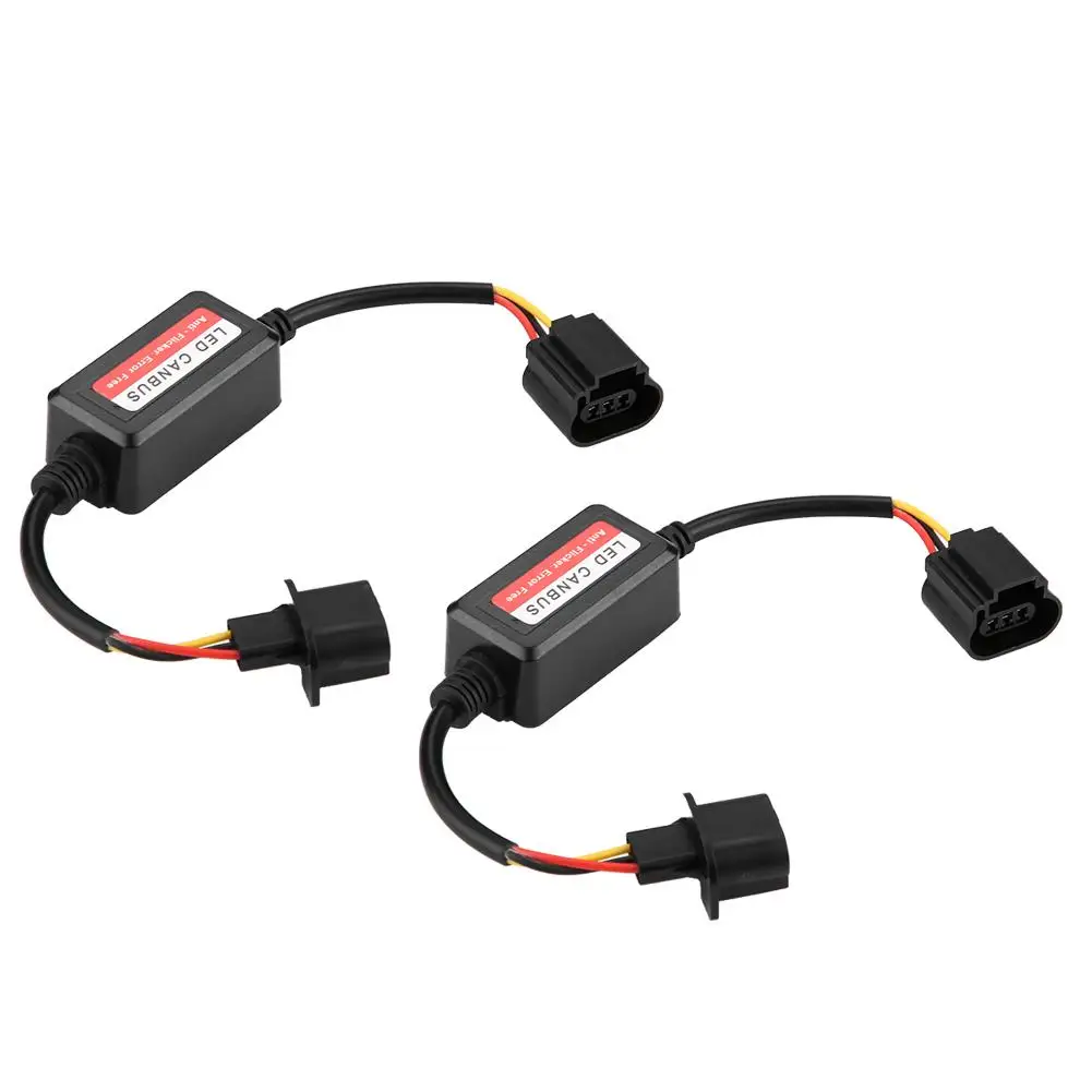 2pcs H13 Car LED Headlight Decoder Anti-Flicker Flash Error Canceler wires for lighting cars Accessories | Автомобили и мотоциклы