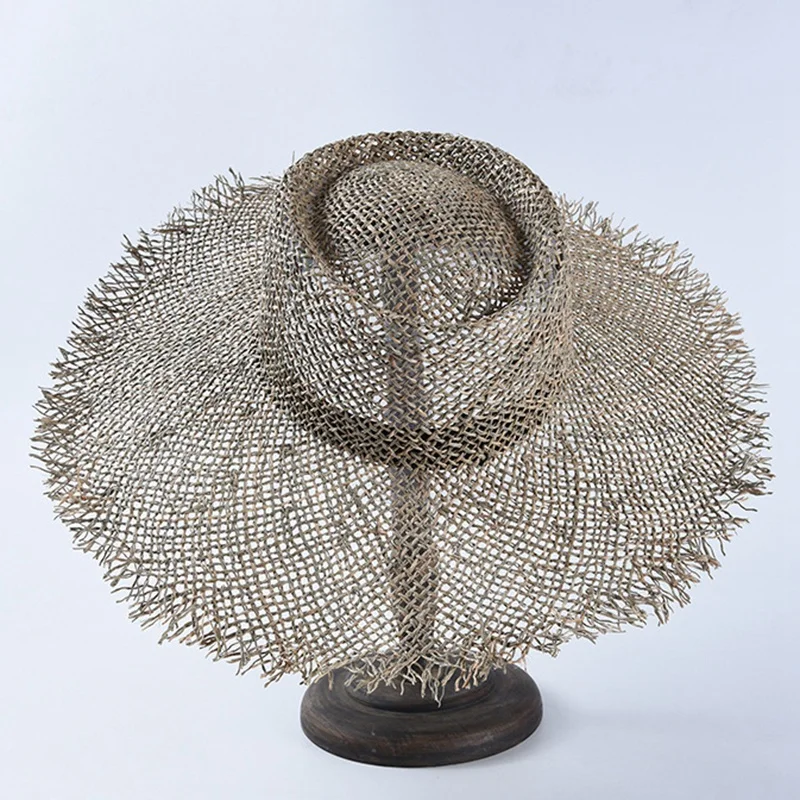 

Fashion Breathable Green Straw Beach Sun Hats For Women Hat Size 56-57 Cm Cool Ladies Summer Hat Straw Green